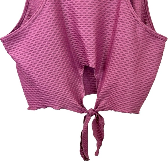 KORAL - NWT, Women’s ‘Raegan’ Shiny Netz Tank Top, Active in Blush - Pink, Small - Picture 12 of 14